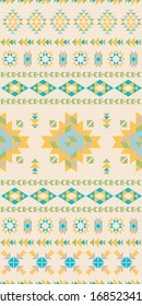 Seamless pattern of north-thai/american design style. geometric pattern repeating  for fabric design printed. Traditional japanese/thai/ameican pattern design.