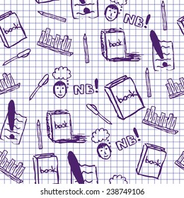Seamless pattern with note elements
