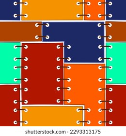 Seamless pattern with notebook. Vector illustration. Eps 10.