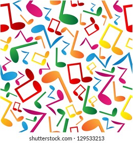 seamless pattern of the notes