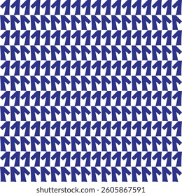 Seamless pattern with number 1 in blue and white colors. Vector illustration.