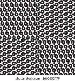 seamless pattern with number 6