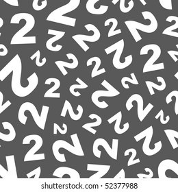 Seamless pattern with number mix.