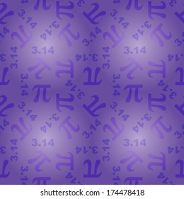 seamless pattern with number pi