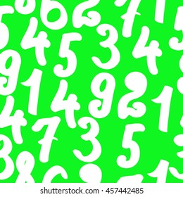 Seamless pattern with numbers. Abstraction. Textile. School. mathematics