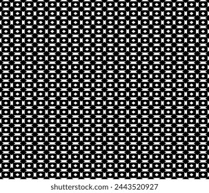 seamless pattern with numbers black and white element demask flower monocrome tile art fabric .