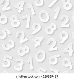 Seamless pattern with numbers. Vector illustration.
