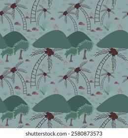 Seamless pattern for nursery design, fabric, cute kids pattern, wallpaper, warping, print in vector file 