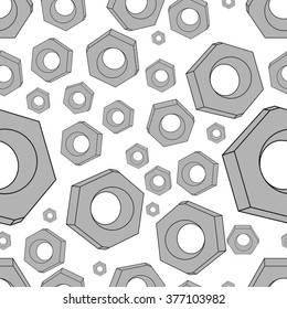Seamless pattern of nuts.