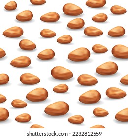 Patrón de frutos secos. Almond. Gráficos vectoriales realistas