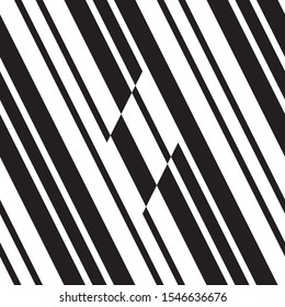 Seamless pattern with oblique black bands.