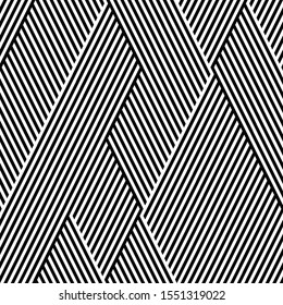 Seamless pattern with oblique black bands.