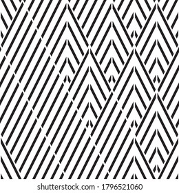 Seamless pattern with oblique black bands