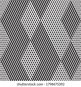 Seamless pattern with oblique black bands