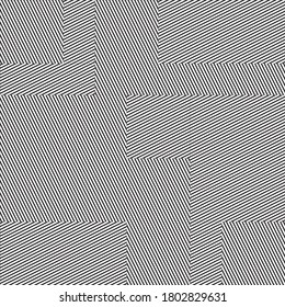 Seamless pattern with oblique black bands