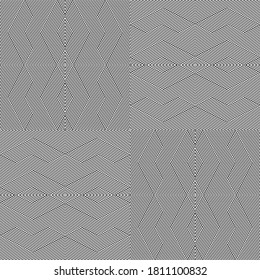 Seamless pattern with oblique black bands