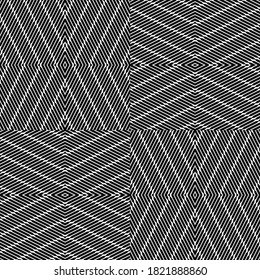 Seamless pattern with oblique black bands