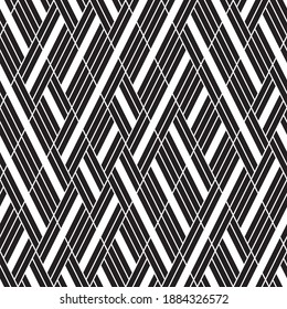 Seamless pattern with oblique black bands