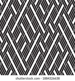 Seamless pattern with oblique black bands