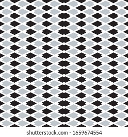 Seamless pattern with oblique black and gray segments