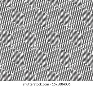Seamless pattern with oblique black lines