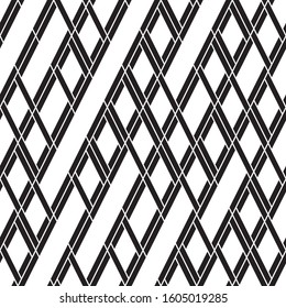 Seamless pattern with oblique black segments