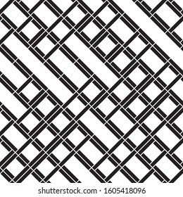 Seamless pattern with oblique black segments
