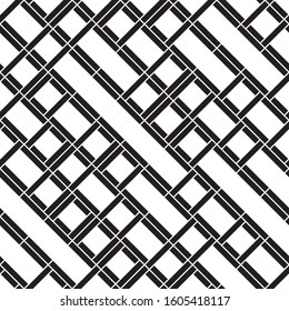 Seamless pattern with oblique black segments