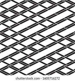 Seamless pattern with oblique black segments