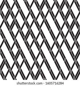 Seamless pattern with oblique black segments