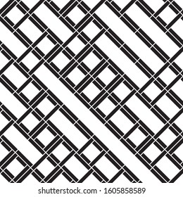 Seamless pattern with oblique black segments