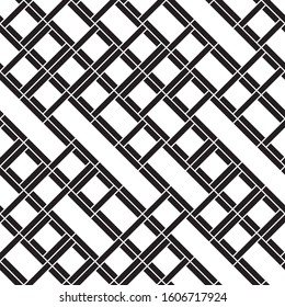 Seamless pattern with oblique black segments