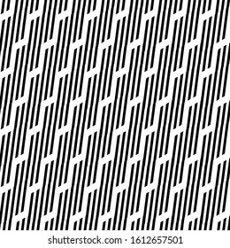 Seamless pattern with oblique black segments