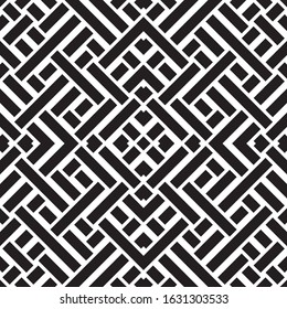 Seamless pattern with oblique black segments