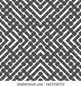 Seamless pattern with oblique black segments.
