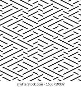 Seamless pattern with oblique black segments.