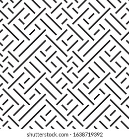 Seamless pattern with oblique black segments.