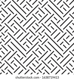Seamless pattern with oblique black segments.