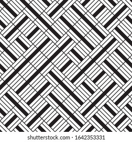 Seamless pattern with oblique black segments