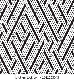 Seamless pattern with oblique black segments