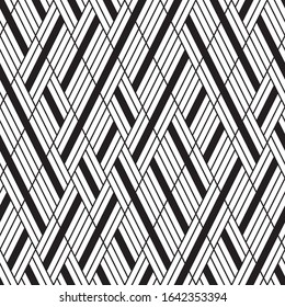 Seamless pattern with oblique black segments