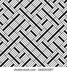 Seamless pattern with oblique black segments