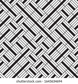 Seamless pattern with oblique black segments