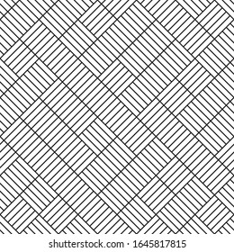 Seamless pattern with oblique black segments
