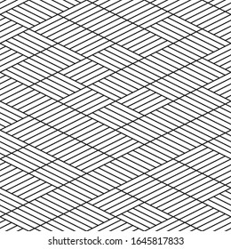 Seamless pattern with oblique black segments