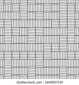 Seamless pattern with oblique black segments