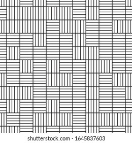 Seamless pattern with oblique black segments