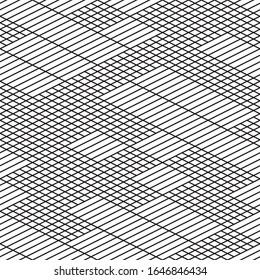 Seamless pattern with oblique black segments