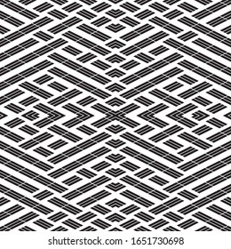 Seamless pattern with oblique black segments