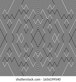 Seamless pattern with oblique black segments